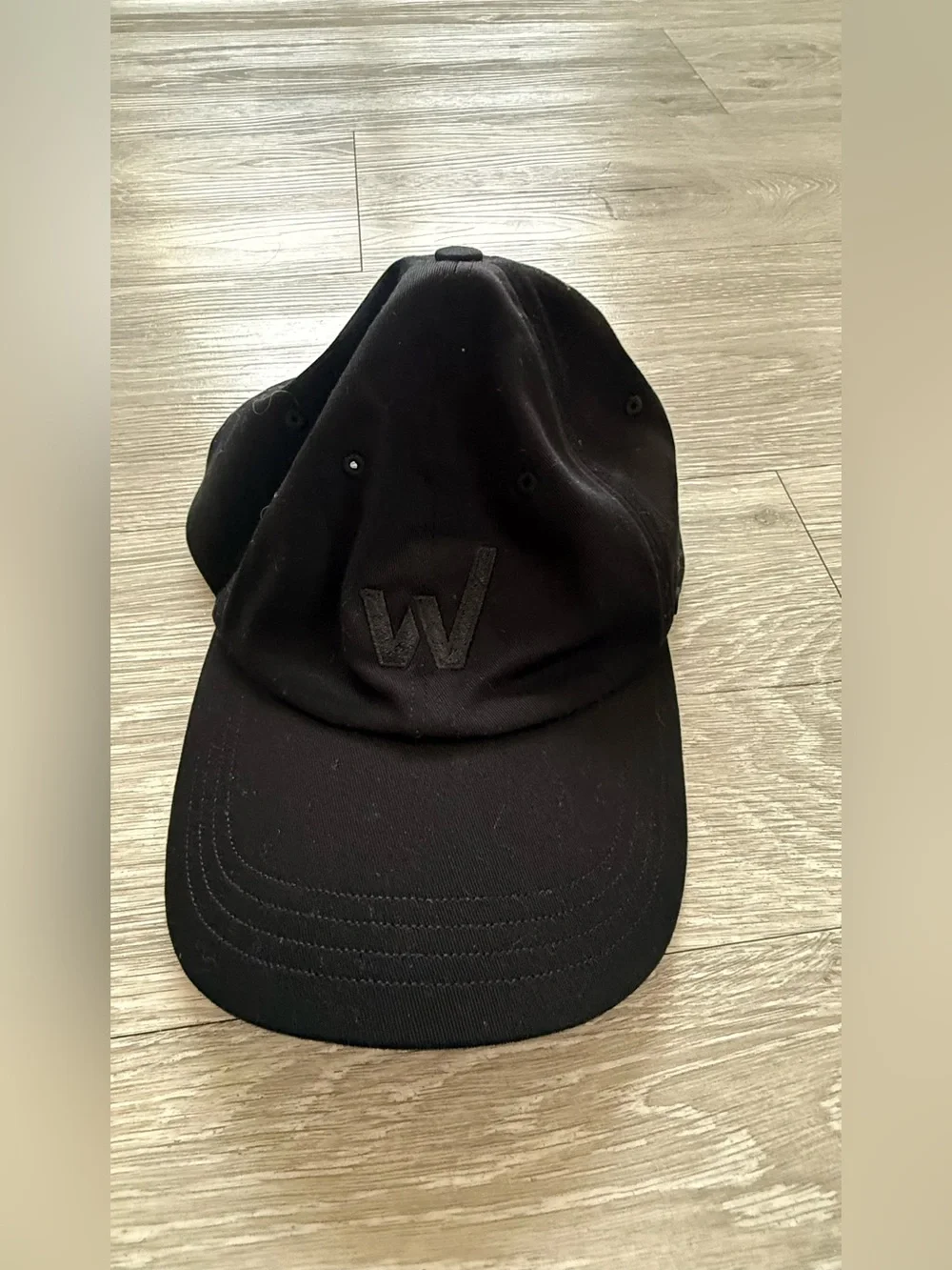 lululemon athletica Black Embroidered 'W' Baseball Cap